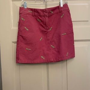 J.Crew Corduroy Skirt embroidered
